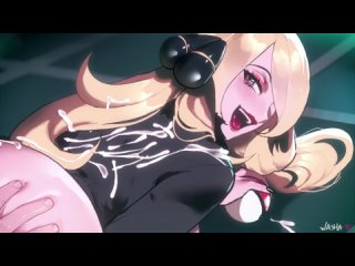 cynthia - doggystyle; thicc; big ass; big butt; 3d sex porno hentai; (by @thiccwithaq | @washa) [pokemon]